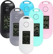 OSALADI 1set Electronic Watch Portable Simple Wrist Keychain Watch Glow for Led Alarm Small Pocket Mini Skeleton Electronic Mute Digital Students Alarm Clock Plastic 6pcs