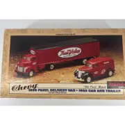 1938 Chevy Panel & 1950 Cab & Trailer Ertl Die Cast 1/43 B426 True Hardware NIB
