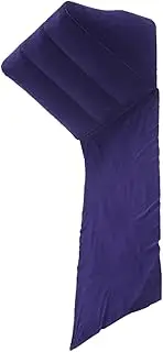 NAMOARLY Triangle Inflatable Pillow Camping Mat Lightweight Portable Sitting Mat for Travel Nap Durable Material Deep Purple Color for Picnics and Outdoor Adventures