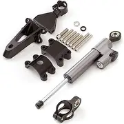 One Set CNC Aluminum Stabilizer Steering Damper Mounting Bracket Kit Fit for CBR 600 F4 F4I CBR600 1999 2000 2001 2002 2003 Steering Damper(B)