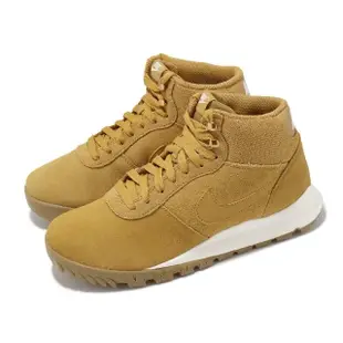 【NIKE 耐吉】戶外鞋 Hoodland Suede 男鞋 卡其 白 麂皮 支撐 抓地 郊山 登山鞋(654888-727)