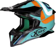 X-LITE X-502 'BEST TRICK' LIGHT BLUE MOTOCROSS HELMET - SMALL ONLY