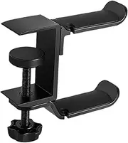 LOORGVEL Multi Functional Headphone Hanger Hook for Desk No Drill Installation Space Saving Holder for Gaming Headsets Durable for PC Setup