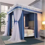 Bed Canopy Indoor Mosquito Net for Double Bed, Blackout Bed Curtain for Boys and Girls Bedroom, 360° Wrapped Mosquito Net (Size : 150x200x200cm)