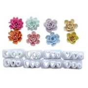 8 Pieces Flower Clay Cutter for Earrings Jewelry Making Clay Earrings Cutter