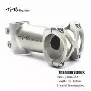 Titanium MTB Road Bike Bicycle Handlebar Stem 1" 25.4mm 31.8mm 50-120mm 5° TITO