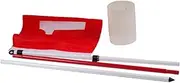 CORHAD 5 Section Flag Pole Set Golf Hole Cup Flag Stick for Yard Practice Realistic Putting Green Flagstick Cup for Outdoor Sports