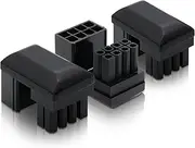 EZDIY-FAB GPU VGA PCIe 8 Pin U Turn 180 Degree Angle Connector Power Adapter Board for Desktop Graphics Card-Reverse Type 3-Pack