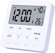 Indoor Thermo-Hygrometer- Indoor Room Temperature Monitor Thermometer | Easy to Use Thermometer Humidity Meter, Smart Humidity Temperature Monitor, Digital Hygrometer Indoor Thermometer for Home