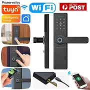 Smart Door Lock Electronic Digital Fingerprint Password Card Key Tuya WiFi APP
