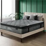 Bedra King Mattress 34cm Spring Mattress Euro Top Latex Foam 7 zone