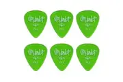 6 x Jim Dunlop Gels Medium Light Gauge Guitar Picks USA Cheap Pack Green