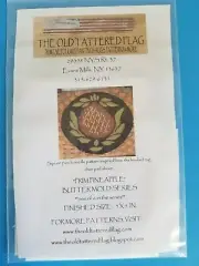 The Old Tattered Flag Punch Needle pattern ~ Prim Pineapple - Buttermold series