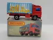Matchbox Superfast MB35 Volvo Zoo Truck Lensey England No 35 Vintage Red Blue