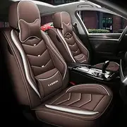 YOUFOX Car Seat Covers Suitable for Subaru Subaru Forester Tribecca Vogue Cross Reckout Back Car Seat Cover Waterproof Auto Parts Front and Rear 5 Seats, Coffee