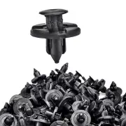 100pcs 8mm Hole Dia Plastic Rivets Fastener Push Clips for Nissan GT-R Hikari (for: Fiat)