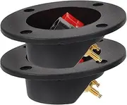 DOITOOL Speaker Terminal Cup DIY Kit Pcs Subwoofer Box Terminal Gold Plated Copper Cable Management Mountable