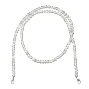 Pearl Chain Strap, 47 Inch Imitation Pearl Bead Purse Strap Crossbody Bag Cha...