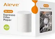 [AIEVE] Espresso Paper Filter Compatible with Breville Barista Coffee Maker, 54 mm Filter Puck Screen Portafilter Paper (400 Pcs)