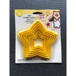 美國 WILTON STAR COOKIE CUTTER 惠爾通 星星餅乾切模 壓模 烘焙模具 手工餅乾DIY