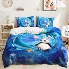 Panda Change Blue 3D Printing Duvet Quilt Doona Covers Pillow Case Bedding Sets