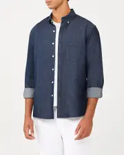Plain Denim Cotton Casual Shirt
