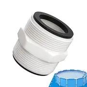 Hose Adapter Replacement - Pool Split Hose Connector with 2 L Gasket Rings,Waterproof Swimming Pond Extension Adapter, Skimmer Plumbing Connection for Ground Pool, Swimming Pool