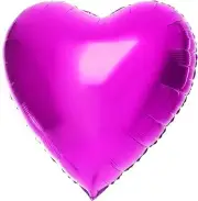 [10 Pack] ADAND Heart Shape Foil Balloons, 18" Mylar Balloons Rainbow Colorful D