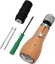 PHENOFICE Leather Stitching Tool Set Sewing Awl Kit Leather Craft Awl Stainless Steel Needles