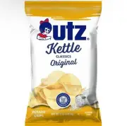 ⚫️ New Exclusive UTZ Kettle Classics Original Gluten Free Potato Chips 8oz