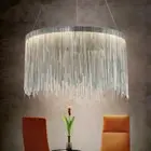 40/50/60/80cm TOP European Waterfall Stream Chain Lamp Living Room Ceiling Light