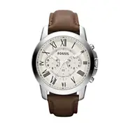 Fossil Men's Leather Watch Model - FS4735 StainlessSteel Brown