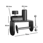 ✔棘輪夾頭✔現貨 懸臂支架固定金屬底座手機平板桌面床頭 夾頭 麥克風話筒懸臂架 配件