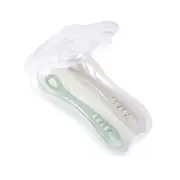 Beaba Toddler Spoons and Case - Sage