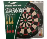 NARWHAL 15.5" MAGNETIC DARTBOARD WITH 6 DARTS