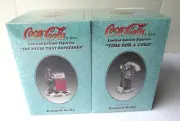 Limited Edition Emmett Kelly Coca-Cola Figurine Lot of 2, Brand New Sealed