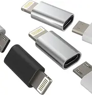 Lightning Male to Micro USB Female Dongle Adapter(3pack)Android Charging Cable for Apple Iphone 14 13 12 11 Pro Max Mini Xs Se X 6 7 8 Plus Ipad Port Charge Cord Connector Charger Data Sync Converter