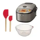 Zojirushi Induction Heating System Rice Cooker with Washing Bowl and Spatula Set