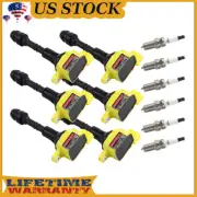 6 Ignition Coil & 6 Spark Plug For Nissan Altima Maxima Quest Murano 3.5 UF349 (for: Nissan)