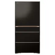 Hitachi 735L Multi Drawer French Door Fridge, Black Glass. RZX740RAXK