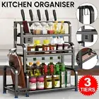 Kitchen Organiser Cupboard Storage Shelf Rack Spice Bottle Rack Stand Holder AUS