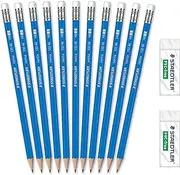 STAEDTLER Norica #2 HB Pencils Class Pack with Erasers, 500-Count School Supplies Set, Break-Resistant Lead, Pre-Sharpened Bulk Pack, PVC-Free Erasers