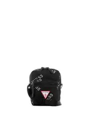 GUESS Men's Black Originals Logo Camera Bag