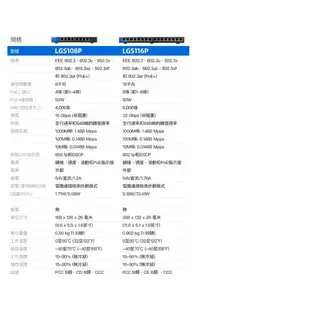 Linksys LGS124P Gigabit PoE+交換器 24埠 (含12埠POE+) 最高供電120W 公司貨