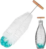 Baby Bottle Brush - Long Handle Tube Washing Cleaner,Multi-Purpose Sponge Headed Flask Scrubber 13 Inch for Wine Dishwashing Baby Bottles Kitchen Narrow Spaces Sink