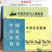 在飛比找蝦皮購物優惠-全3冊 中國歷史圖譜中國歷史與人物圖譜大事記時間軸地圖集完整