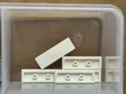 LEGO Parts - White Tile 1 x 3 - No 63864 - QTY 5