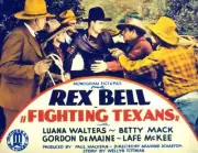 Fighting Texans Lobby Card Center Rex Bell Lobby Card 1933 Old Photo