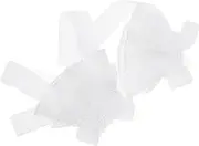 [Beavorty] 1 Pair Chiffon Lace Wrist with Bowknot Elastic Fingerless Gloves for Women for Weddings Tea Parties and Fashionable Events