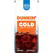 Dunkin Cold Pre-Pack Bag Medium Dark Roast Coffee - 10oz Bag
